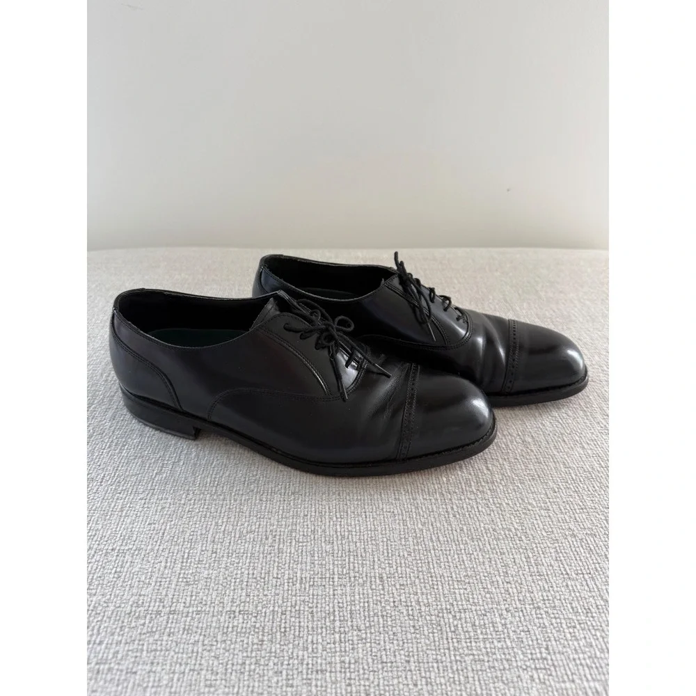 Florsheim Comfortech Men's Black Leather Cap Toe Oxford Dress Shoes Size 13